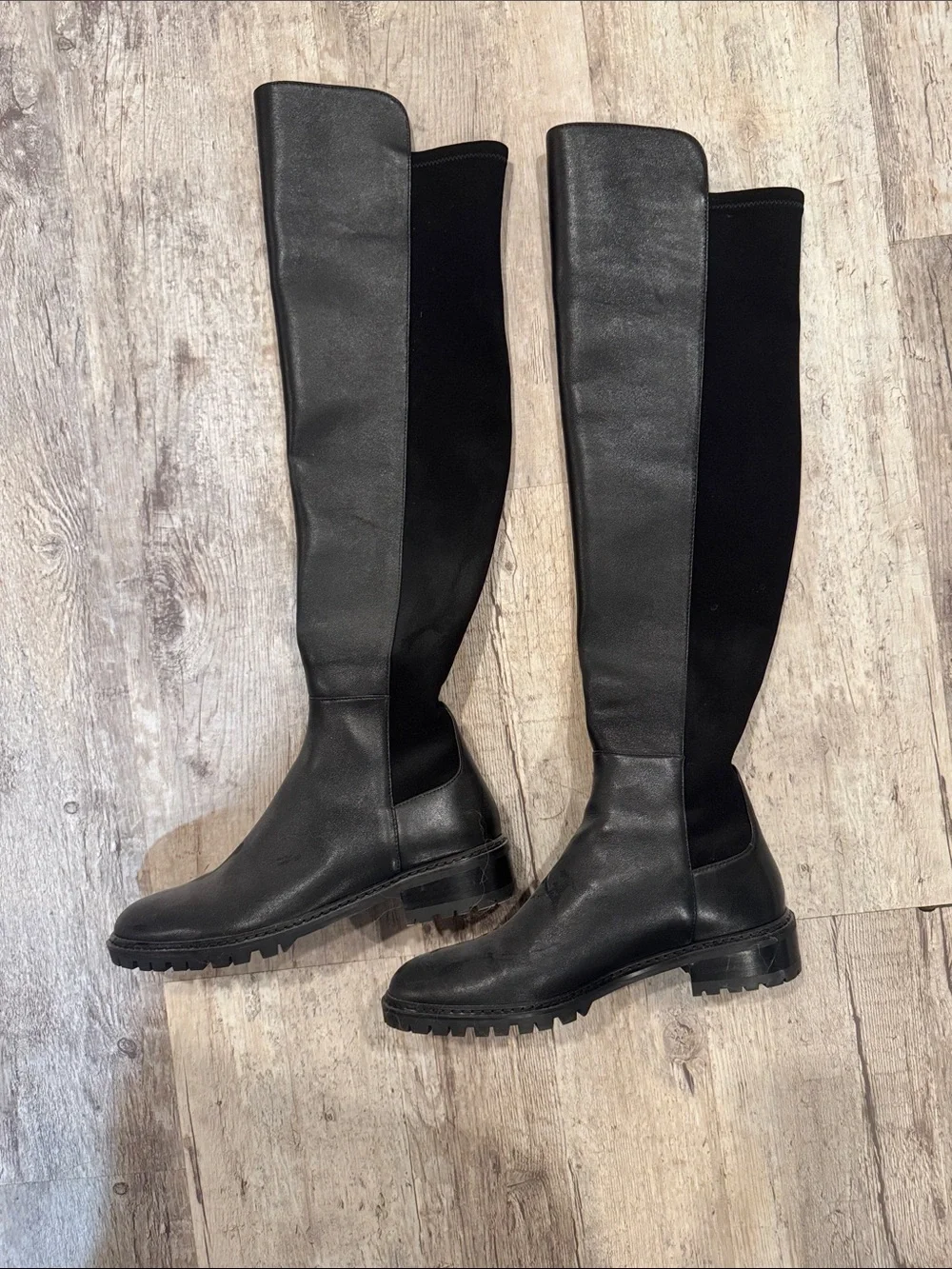 stuart weitzman Black Over-the-Knee Riding Boots - Women's